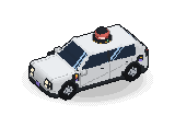 Hyundai IONIQ 5, voxel illustration, front-left view
