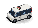 Ojai, voxel illustration, front-left view